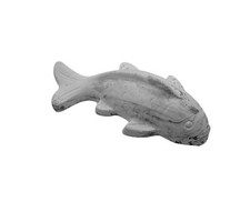 Statua in pietra koi pesce