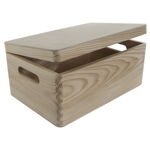Cassetta portaoggetti legno - cassetta, in