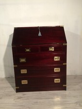 Scrittoio in mogano rosso marchiato "Vecchia Marina"