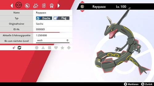 Shiny rayquaza 6dv max - 6dv/ev,