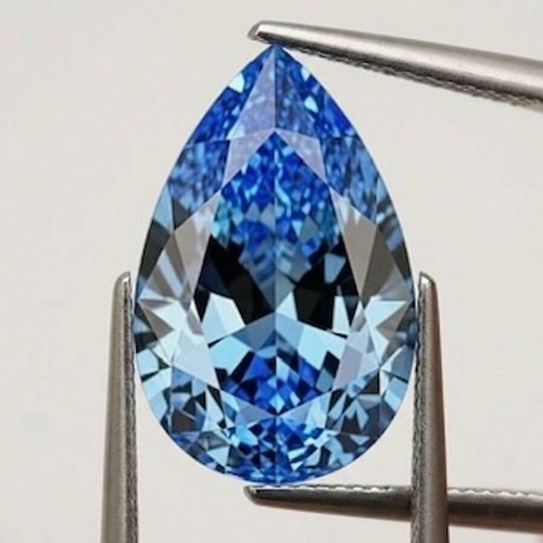 Fantasia colore blu vvs1 - ct,
