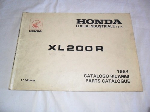 Honda 200 1984 catalogo - 200, r
