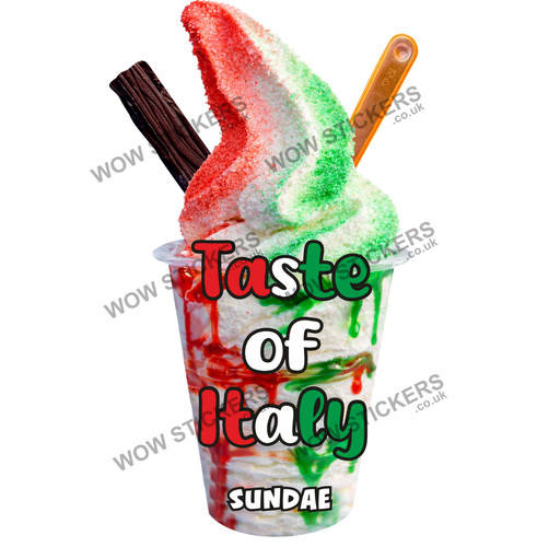 Adesivo furgone gelato - furgone, taste