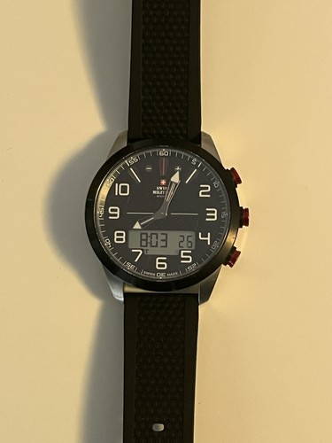 Swiss military chrono - by,