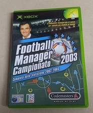 FOOTBALL MANAGER CAMPIONATO 2003 XBOX - OTTIME CONDIZIONI - VERSIONE ITALIANA 