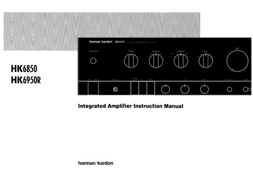 Harman kardon hk6850 hk6950r - harman,