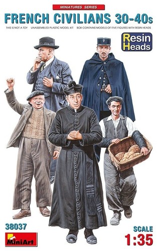 Miniart french civilians - miniart,