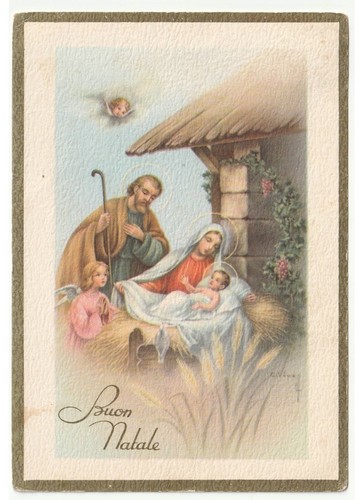 1961 buon natale - natale, cartolina