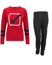 tuta donna in felpa girocollo