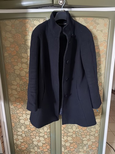 Cappotto donna nero misto - in,