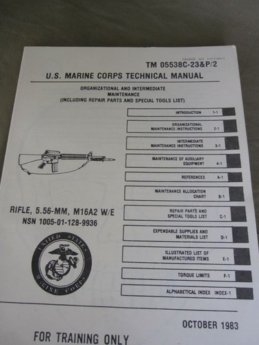 Usmc manuale tecnico tdv m16a2 - tecnico,
