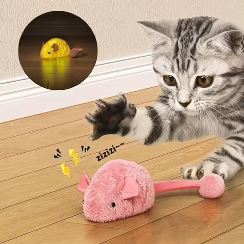 Peluche interattivo topo gatto