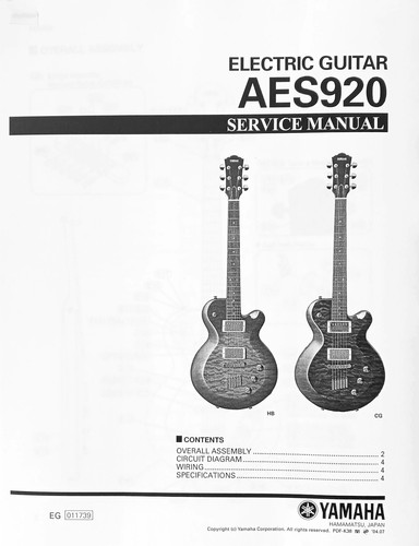 Yamaha aes920 manuale - aes920,