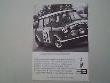 advertising Pubblicità 1965 CHAMPION e BMC MINI COPPER S RALLY