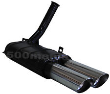 MARMITTA RENAULT 8 - R8 -  DOPPIO SCARICO CROMATO Ø 63 mm