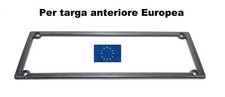 Cornice porta targa bordino in plastica nera anteriore europea per auto 11,5x36