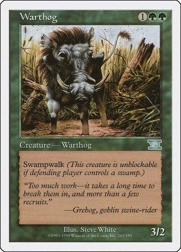 Carta mtg facocero sesta - carta, mtg-facocero-sesta