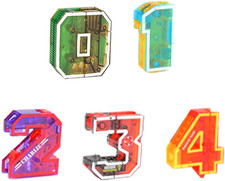 Robot Trasformatori Di Numeri, 0-4 Numero Giocattoli Trasformatori per Regalo Di