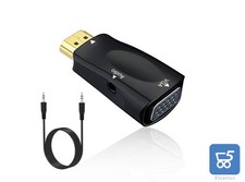 Convertitore da HDMI maschio a VGA femmina Uscita Audio Jack 3,5mm Cavo incluso