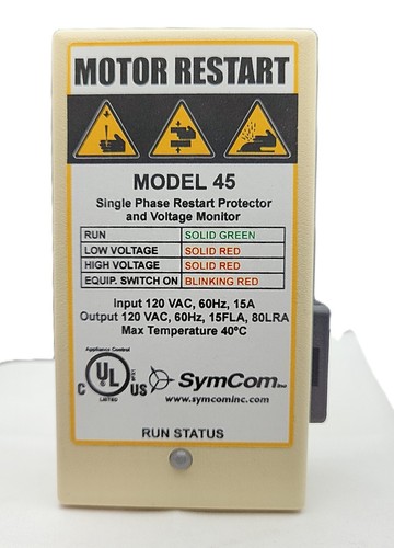 Symcom model motorsaver - symcom, 45