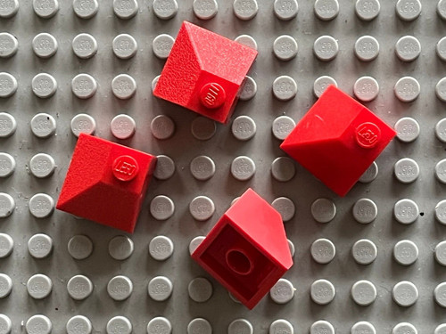 Lego red slope - slope, double