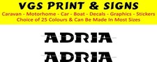 ADRIA CARAVAN  DECALS STICKERS