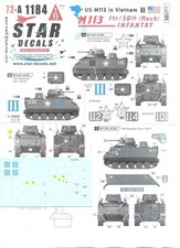 Star Decals 1/72 US M113 IN Vietnam Parte 2 - M113 Di 1/50th ( Mech) Fanteria