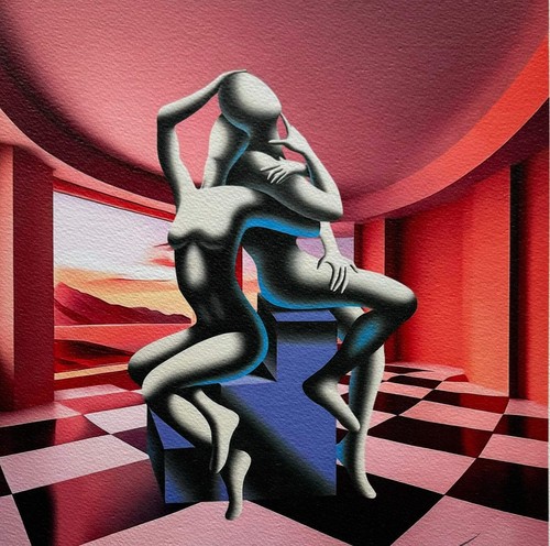 Timeless embrace mark - timeless, kostabi