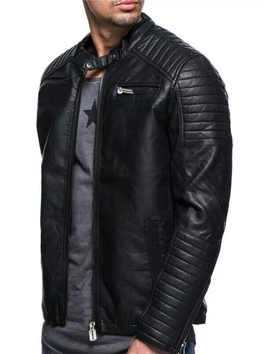 Giacca pelle sintetica uomo - giacca,