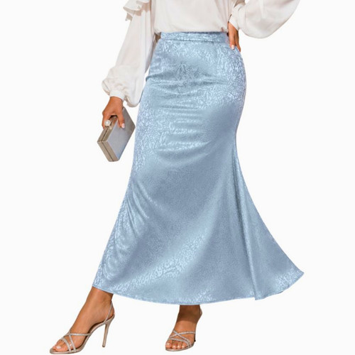 Maxi gonna sirena - raso, vintage