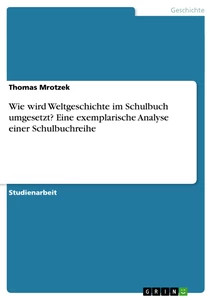 Wie wird weltgeschichte - wird, im