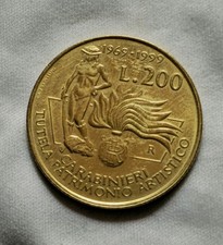 MONETA DA 200 LIRE CARABINIERI