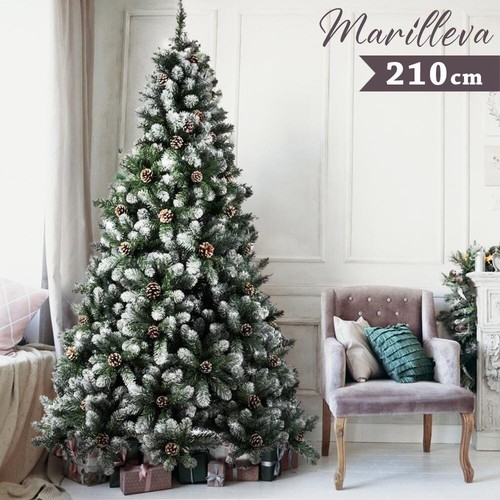 Albero natale innevato - albero,