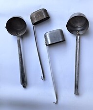 MESTOLI  IN ALLUMINIO  PER PORTA  MESTOLI  VINTAGE ORIGINALI D'EPOCA 4 PEZZI