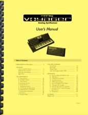 Moog Minimoog Voyager Sintetizzatore Analogico MANUALE DEL PROPRIETARIO
