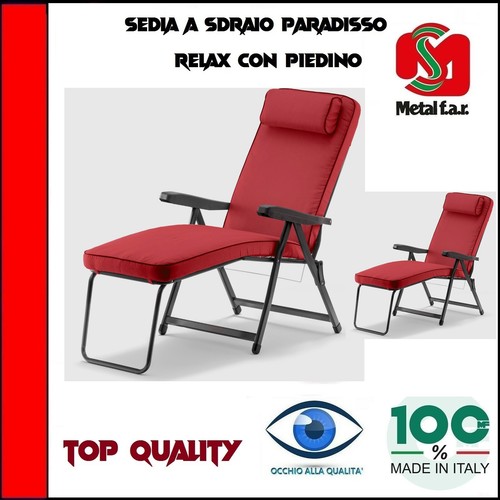 Sedia sdraio metal far 6 - sdraio,