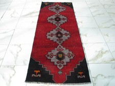Tappeto Runner Lana 3x8 Rosso