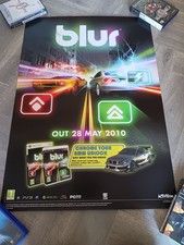 Blur Vintage (2010) Activision Game Poster (PS3, XBox 360) 84 cm x 59 cm (RARO)