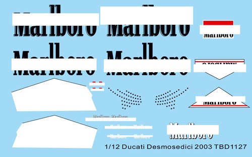 Decals per ducati - 1/12,