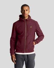Giubbino Bomber lyle & scott Man 2023 Fleece Lined Softshell Jacket Burgundy