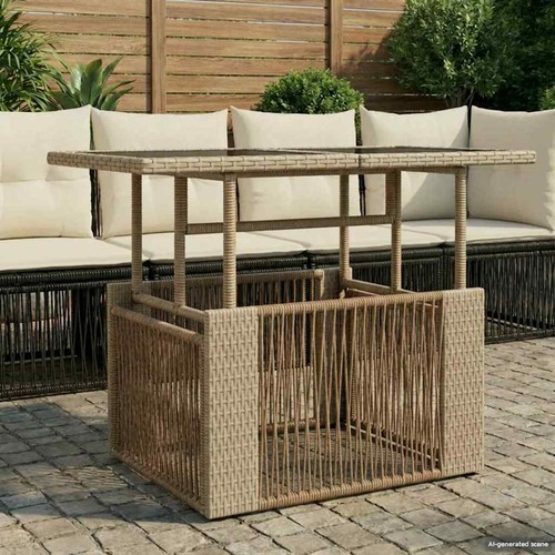 Tavolo giardino rattan e - tavolo,