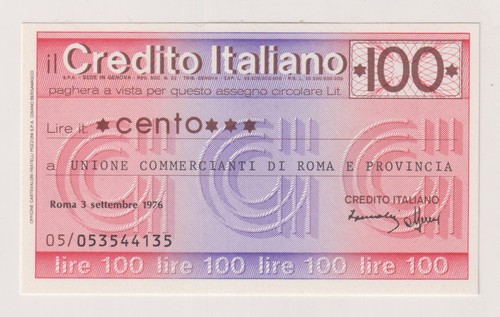 Miniassegni credito italiano - miniassegni,