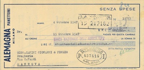 Cambiale intestata allemagna - cambiale,