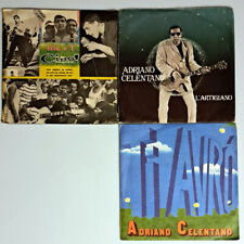 Disco vinile 45 giri Adriano Celentano 3 vinili come da descrizione