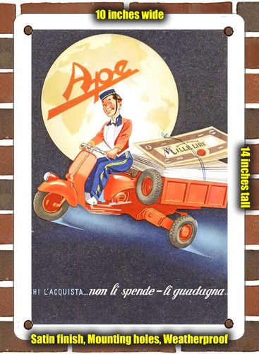 Insegna metallo 1948 piaggio - insegna,