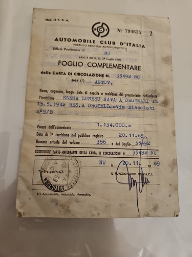 Vintage foglio - vintage, a.c.i.
