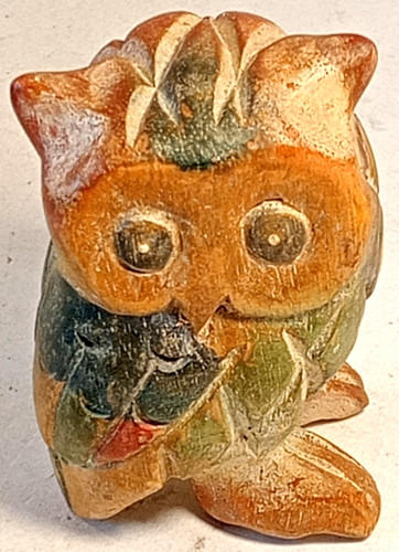Gufo portafortuna statuetta - gufo,