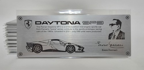 Targa nome ferrari - nome, 1/8