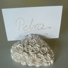 Segnaposto Portatovaglioli Cuore Di Rosa Matrimonio Portatovaglioli Di Menu