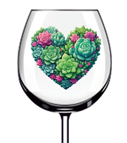 12x adesivo vinile cuore rosa - 12x,